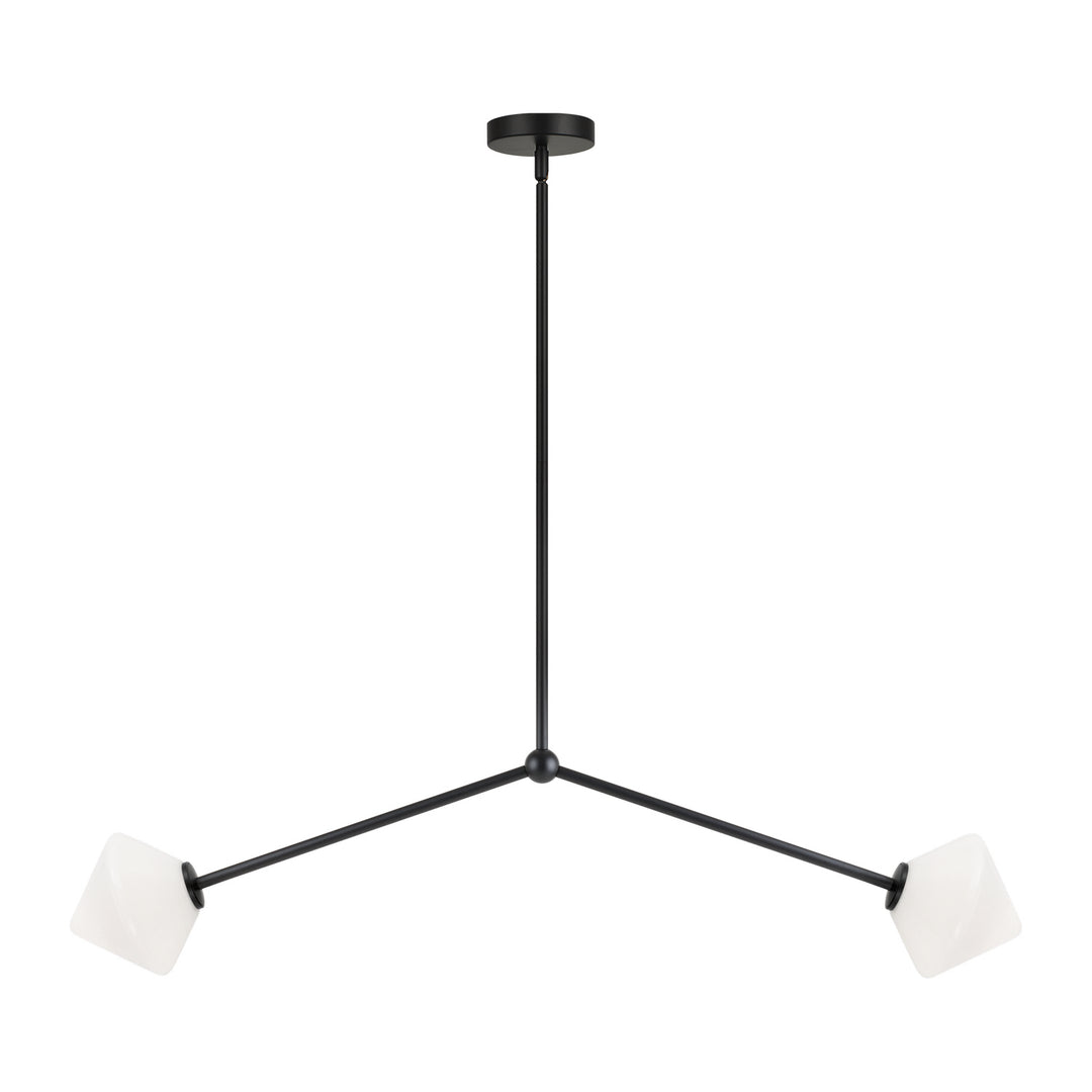 Novo Two Light Pendant in Black - available from The Lighting Shoppe, trusted by Canadian homeowners