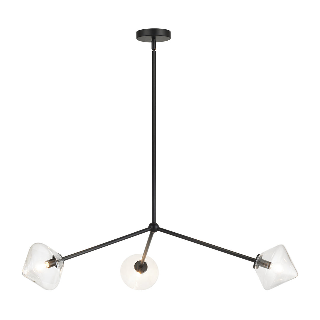 Novo Three Light Pendant in Black - available from The Lighting Shoppe, trusted by Canadian homeowners