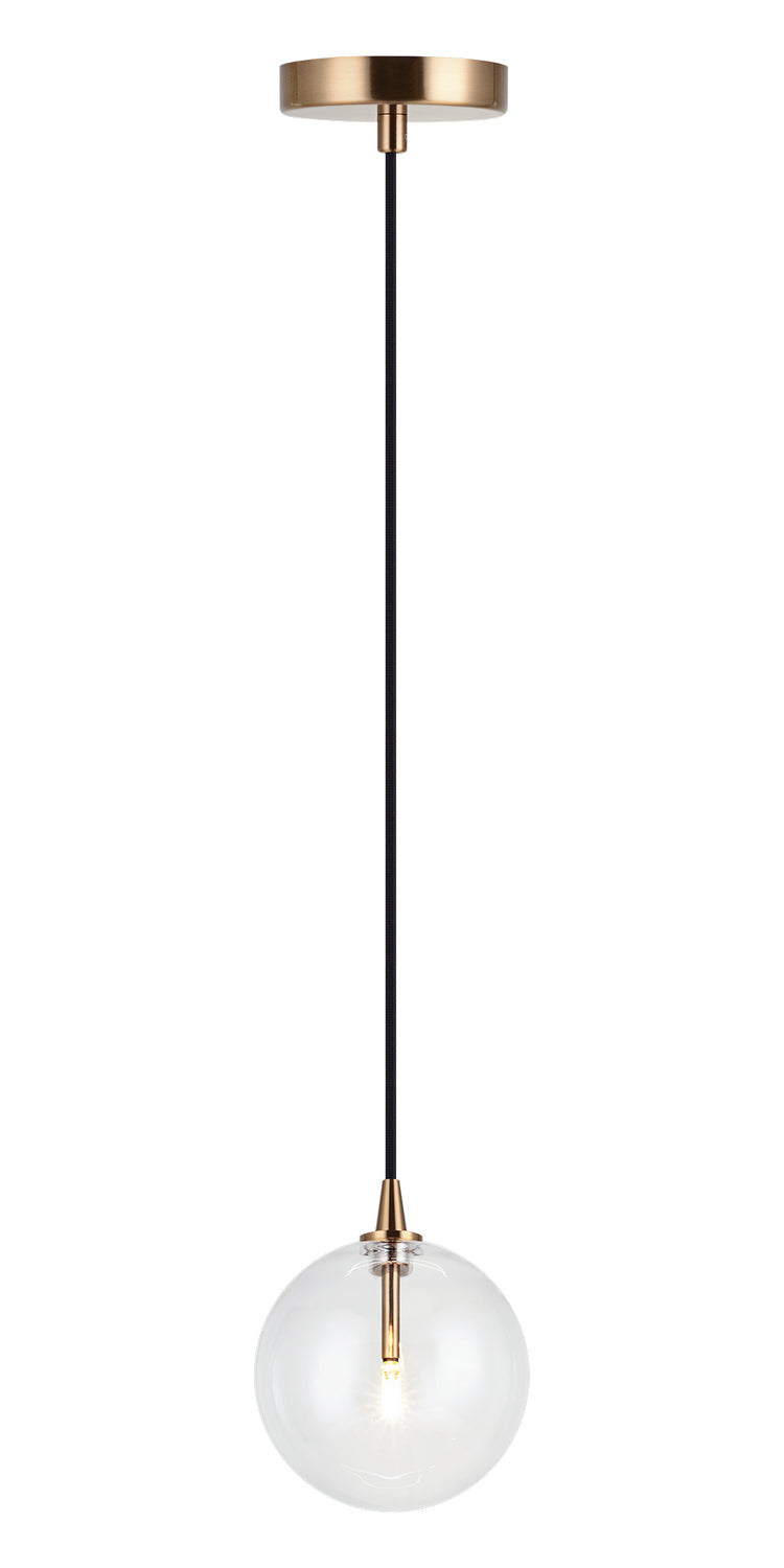 Bolha One Light Pendant in Aged Gold Brass - available from The Lighting Shoppe, trusted by Canadian homeowners