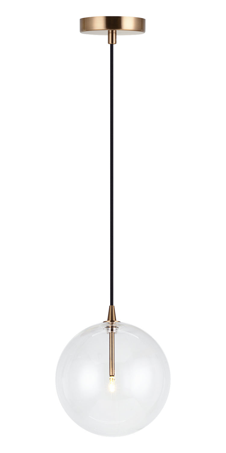 Bolha One Light Pendant in Aged Gold Brass - available from The Lighting Shoppe, trusted by Canadian homeowners
