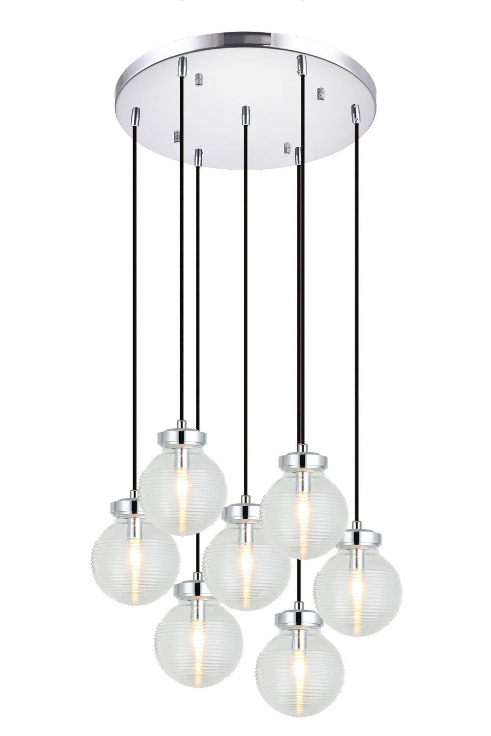Ridge Seven Light Pendant in Chrome - available from The Lighting Shoppe, trusted by Canadian homeowners
