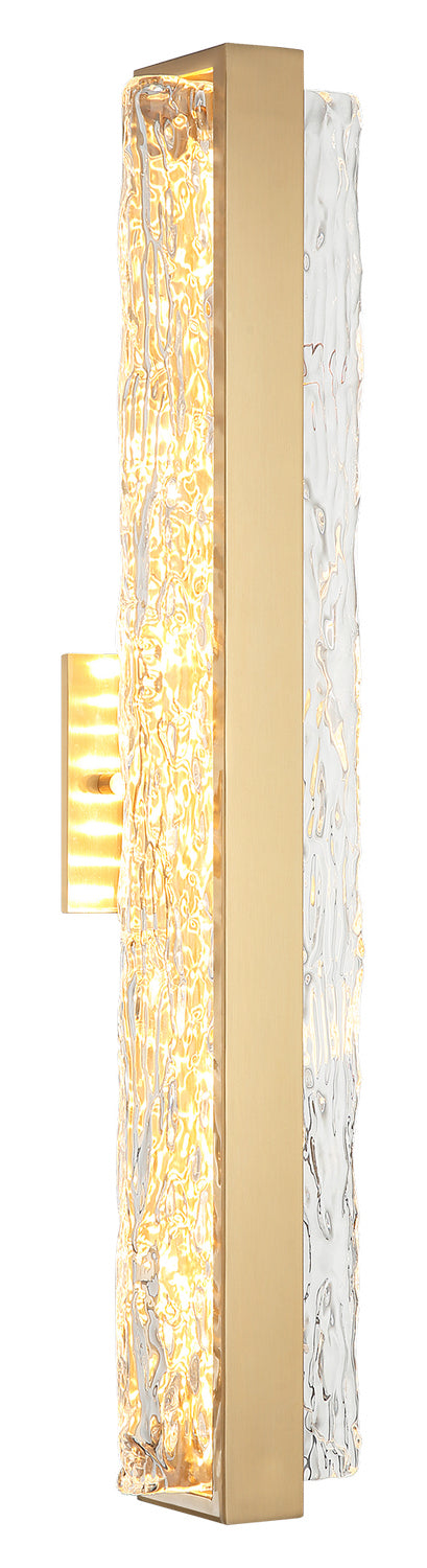 Niagara LED Vanity in Aged Gold Brass - available from The Lighting Shoppe, trusted by Canadian homeowners