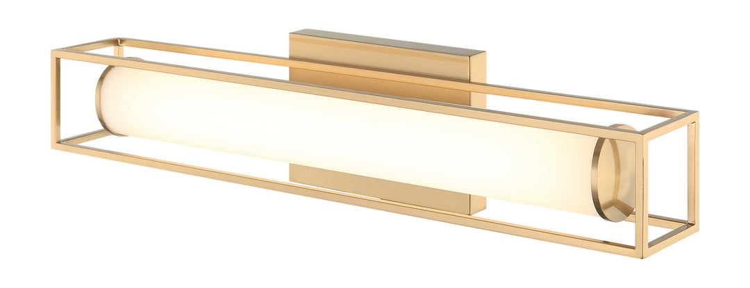 Flannigan LED Vanity in Aged Gold Brass - available from The Lighting Shoppe, trusted by Canadian homeowners