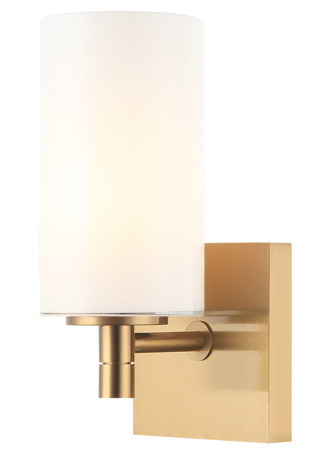 Candela One Light Wall Sconce in Aged Gold Brass - available from The Lighting Shoppe, trusted by Canadian homeowners