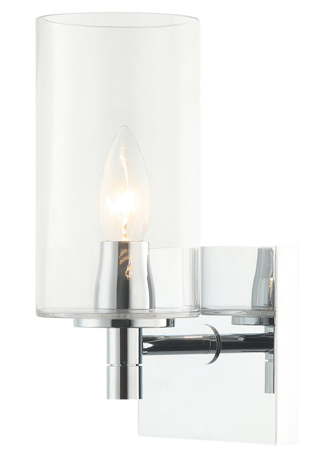 Candela One Light Wall Sconce in Chrome - available from The Lighting Shoppe, trusted by Canadian homeowners