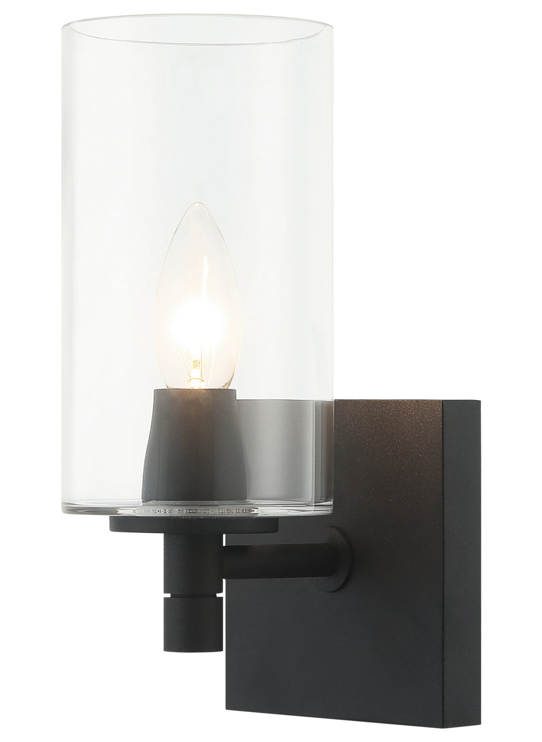 Candela One Light Wall Sconce in Matte Black - available from The Lighting Shoppe, trusted by Canadian homeowners