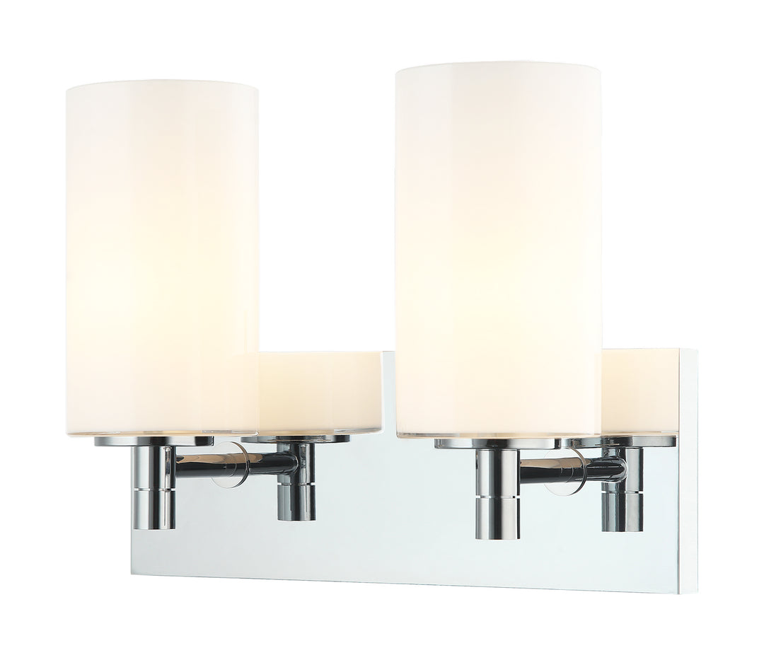 Candela Two Light Wall Sconce in Chrome - available from The Lighting Shoppe, trusted by Canadian homeowners