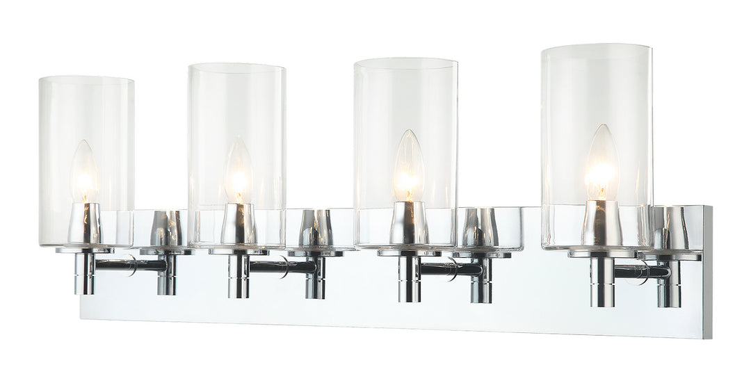 Candela Four Light Wall Sconce in Chrome - available from The Lighting Shoppe, trusted by Canadian homeowners