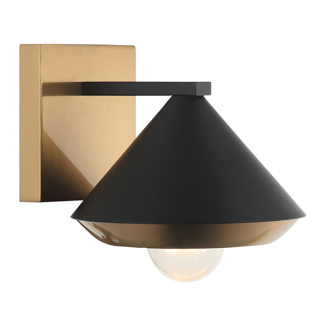 Velax One Light Wall Sconce in Matte Black - available from The Lighting Shoppe, trusted by Canadian homeowners