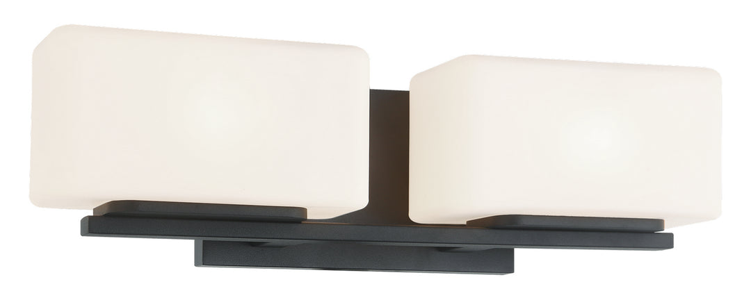 Chiclet Two Light Wall Sconce in Matte Black - available from The Lighting Shoppe, trusted by Canadian homeowners