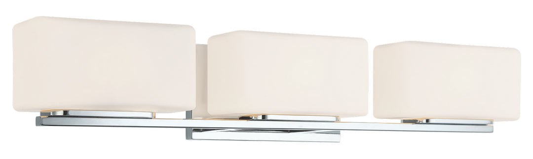 Chiclet Three Light Wall Sconce in Chrome - available from The Lighting Shoppe, trusted by Canadian homeowners