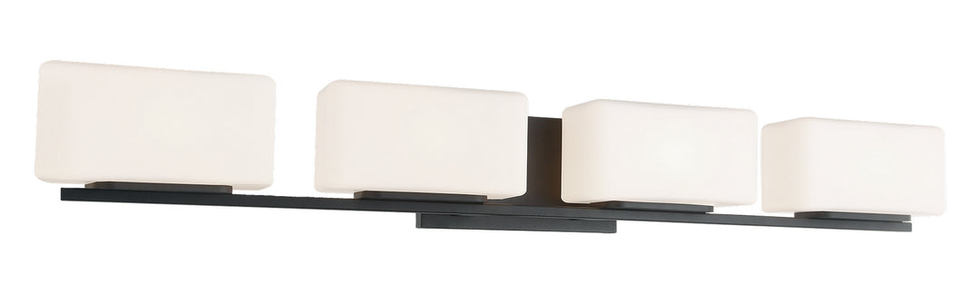 Chiclet Four Light Wall Sconce in Matte Black - available from The Lighting Shoppe, trusted by Canadian homeowners