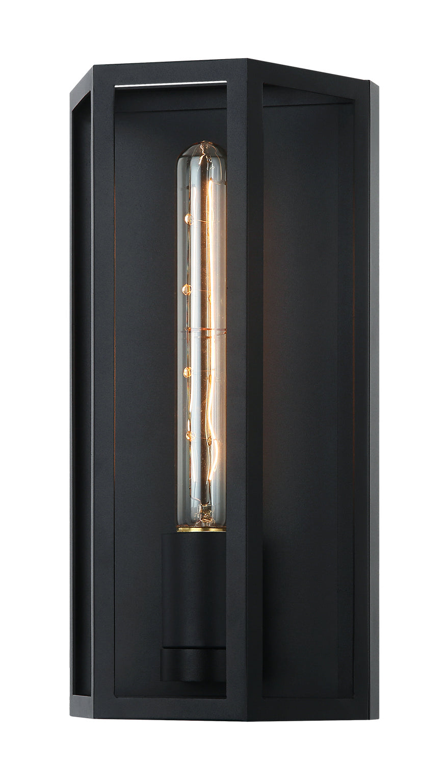 Creed One Light Wall Sconce in Matte Black - available from The Lighting Shoppe, trusted by Canadian homeowners