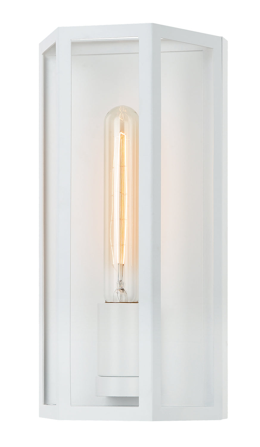Creed One Light Wall Sconce in White - available from The Lighting Shoppe, trusted by Canadian homeowners