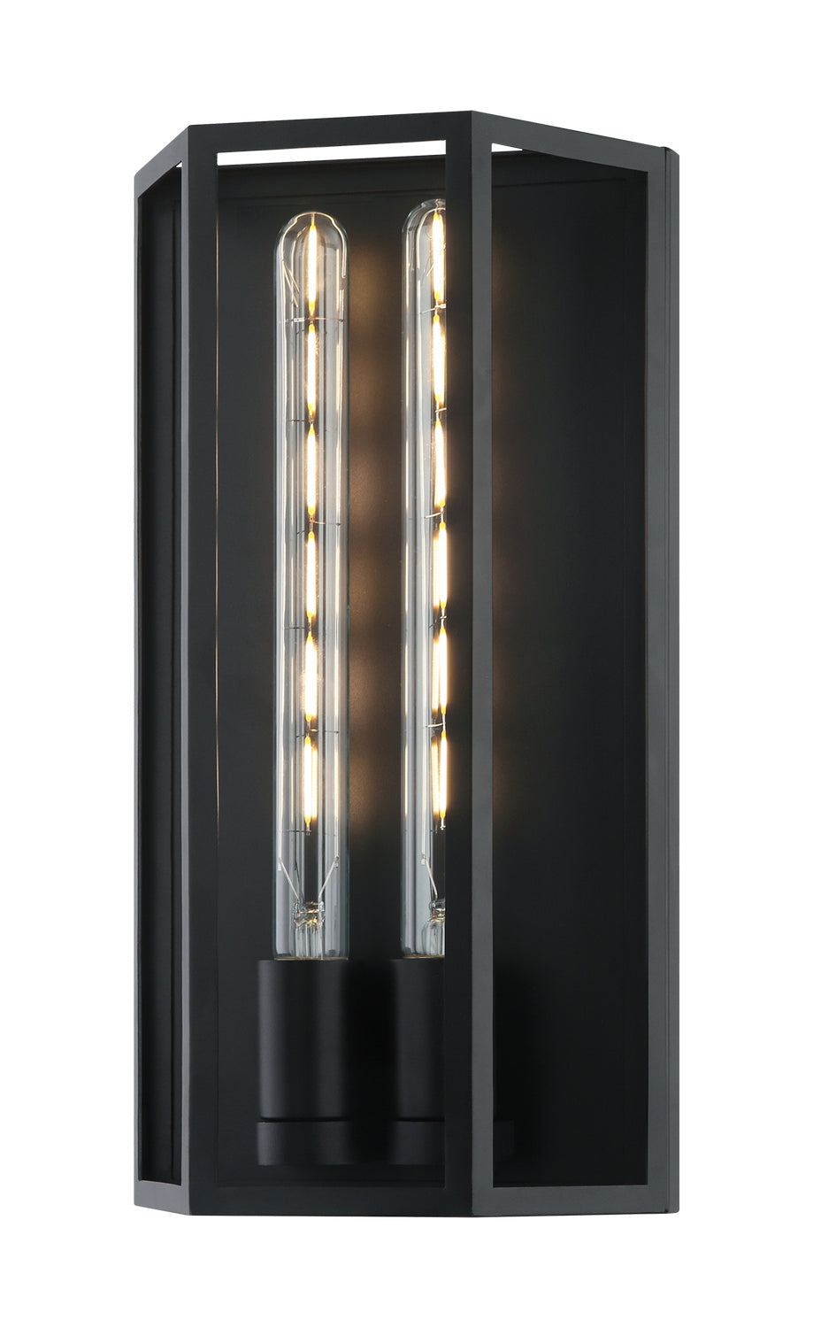 Creed Two Light Wall Sconce in Matte Black - available from The Lighting Shoppe, trusted by Canadian homeowners