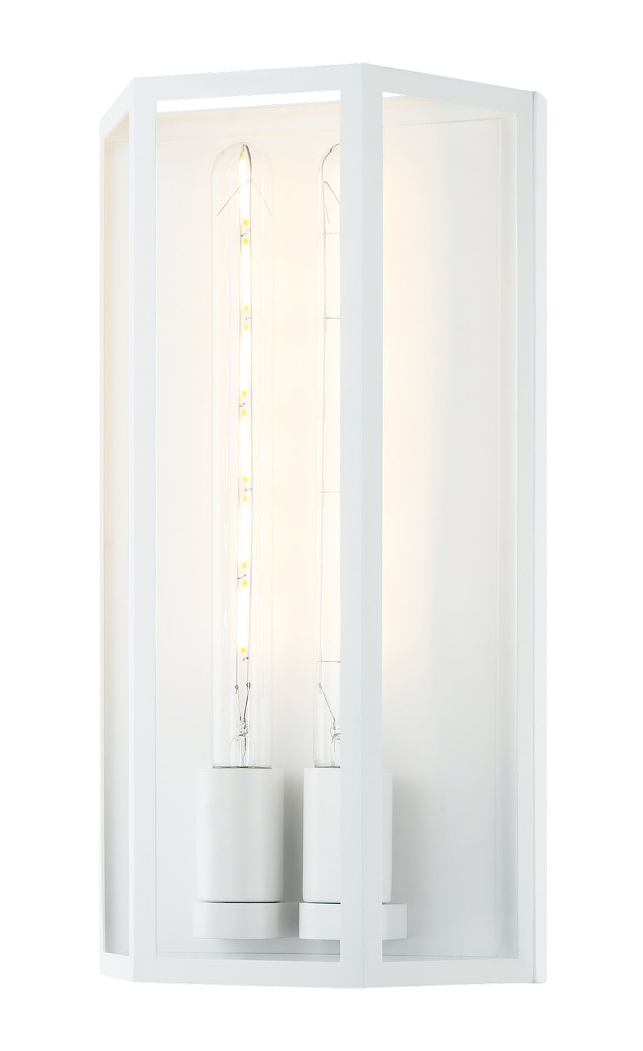 Creed Two Light Wall Sconce in White - available from The Lighting Shoppe, trusted by Canadian homeowners