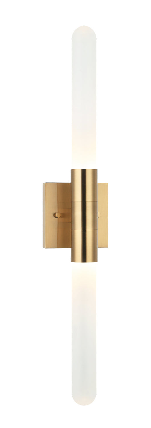 Aydin LED Wall Sconce in Aged Gold Brass - available from The Lighting Shoppe, trusted by Canadian homeowners