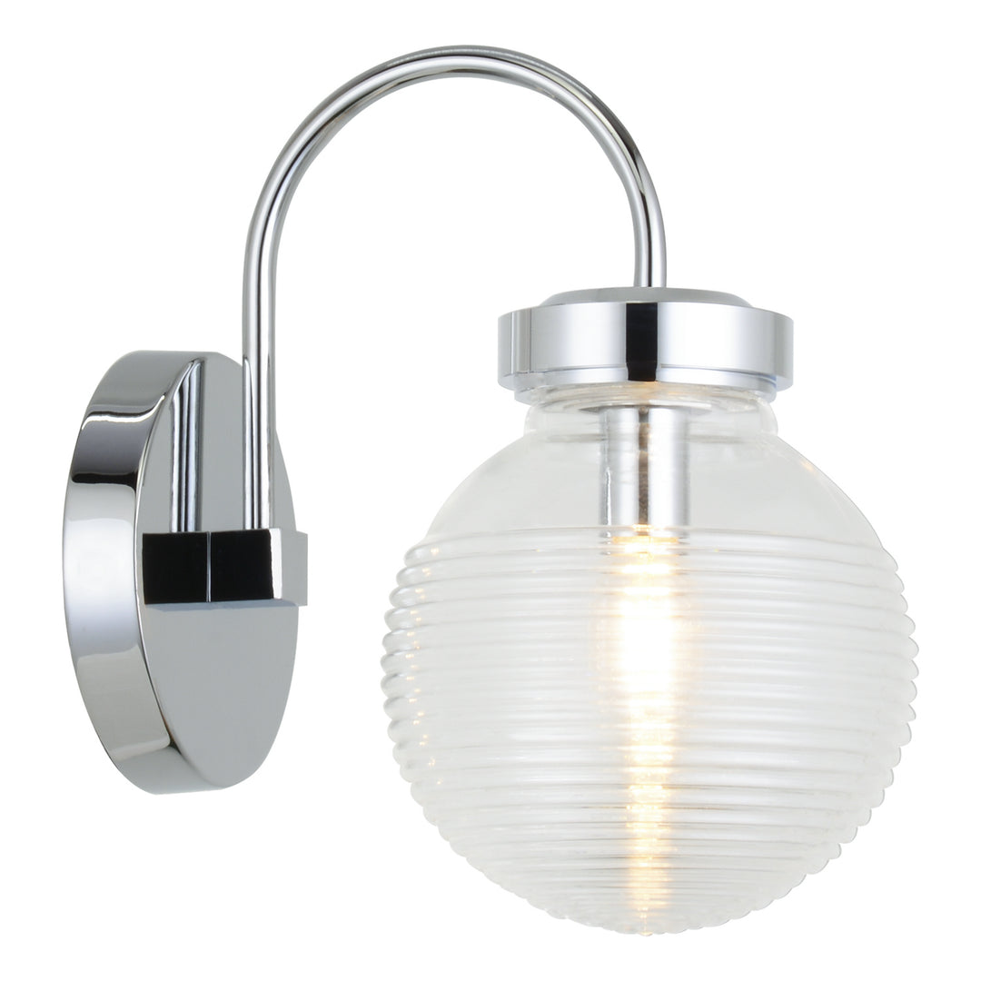Ridge One Light Wall Sconce in Chrome - available from The Lighting Shoppe, trusted by Canadian homeowners