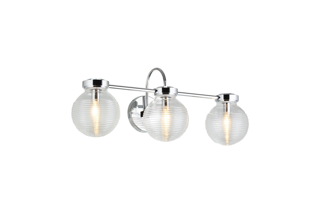 Ridge Three Light Wall Sconce in Chrome - available from The Lighting Shoppe, trusted by Canadian homeowners