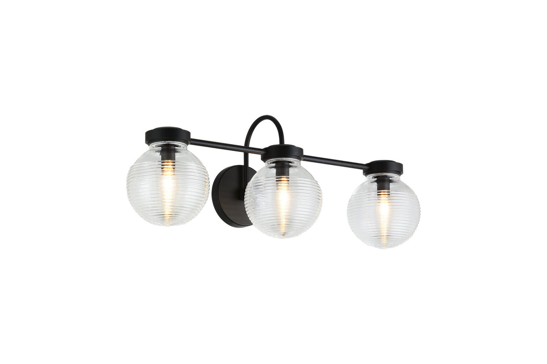 Ridge Three Light Wall Sconce in Matte Black - available from The Lighting Shoppe, trusted by Canadian homeowners