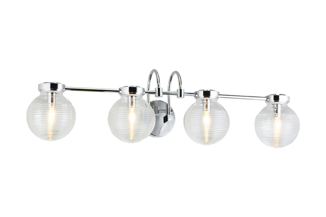 Ridge Four Light Wall Sconce in Chrome - available from The Lighting Shoppe, trusted by Canadian homeowners