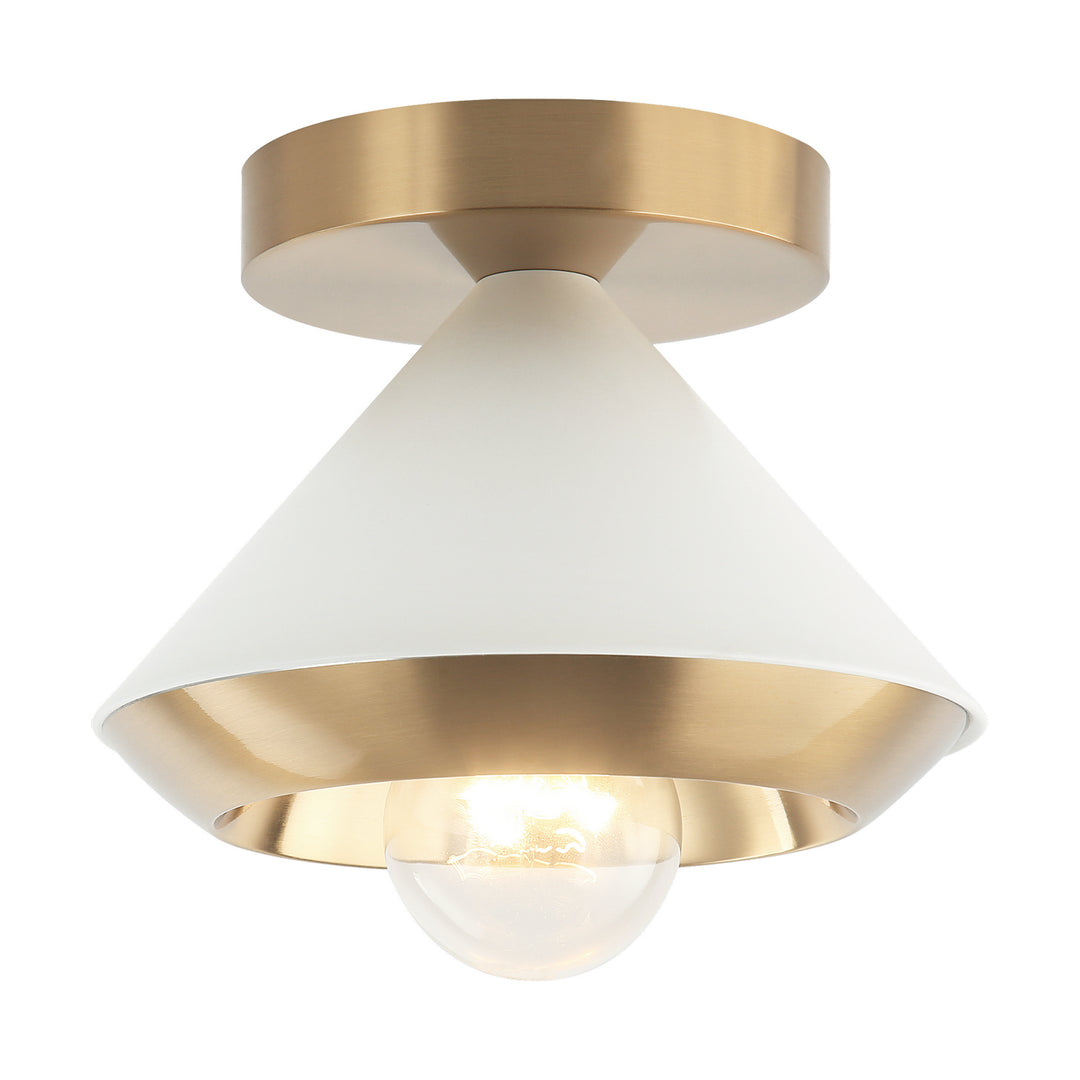 Velax One Light Ceiling Mount in White - available from The Lighting Shoppe, trusted by Canadian homeowners
