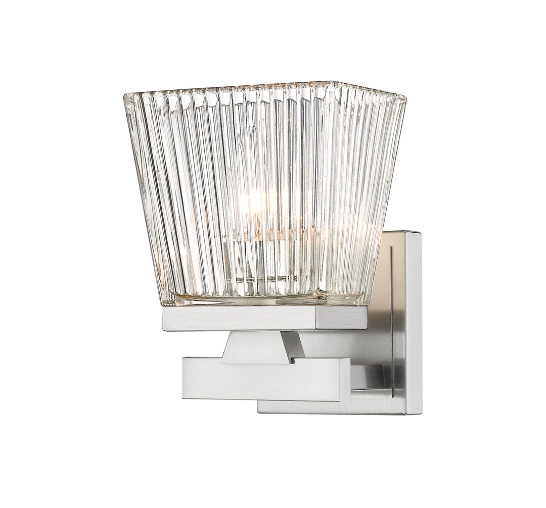 Astor One Light Wall Sconce in Brushed Nickel - available from The Lighting Shoppe, trusted by Canadian homeowners