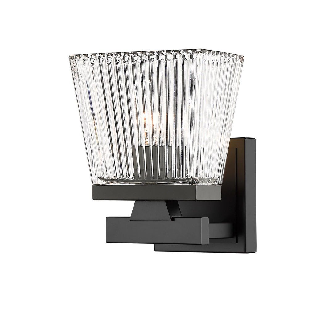 Astor One Light Wall Sconce in Matte Black - available from The Lighting Shoppe, trusted by Canadian homeowners