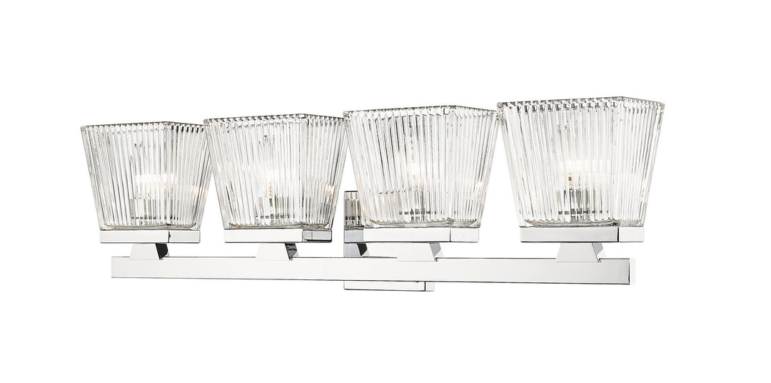 Astor Four Light Vanity in Chrome - available from The Lighting Shoppe, trusted by Canadian homeowners
