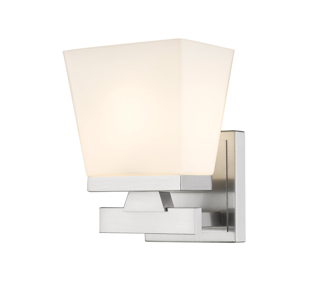 Astor One Light Wall Sconce in Brushed Nickel - available from The Lighting Shoppe, trusted by Canadian homeowners