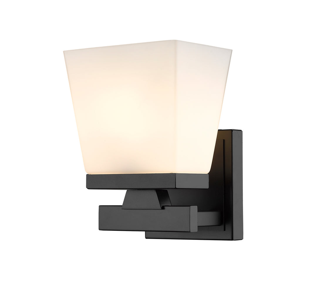 Astor One Light Wall Sconce in Matte Black - available from The Lighting Shoppe, trusted by Canadian homeowners
