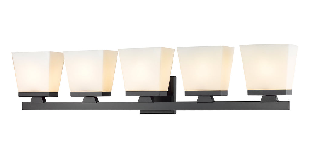 Z-Lite Canada - 1937-5V-MB - Five Light Vanity - Astor - Matte Black
