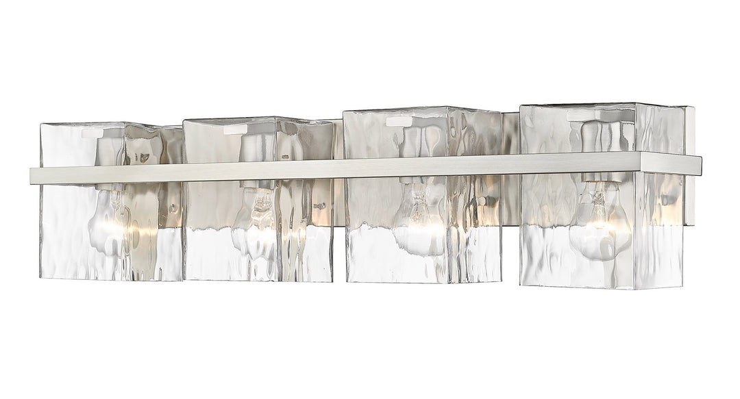 Bennington Four Light Vanity in Brushed Nickel - available from The Lighting Shoppe, trusted by Canadian homeowners