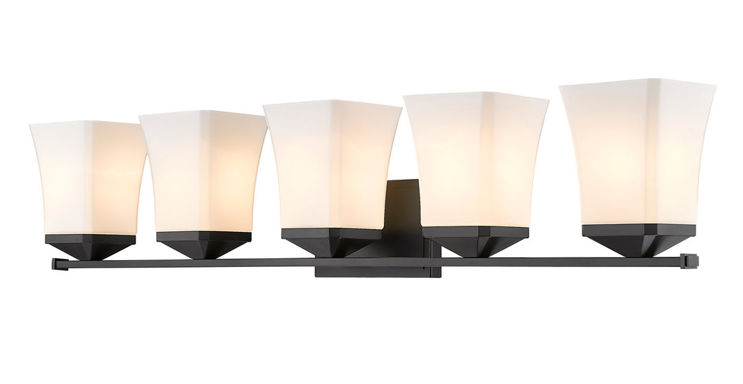Z-Lite Canada - 1939-5V-MB - Five Light Vanity - Darcy - Matte Black