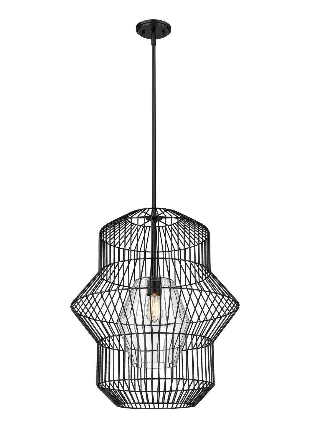 Orsay One Light Pendant in Matte Black - available from The Lighting Shoppe, trusted by Canadian homeowners