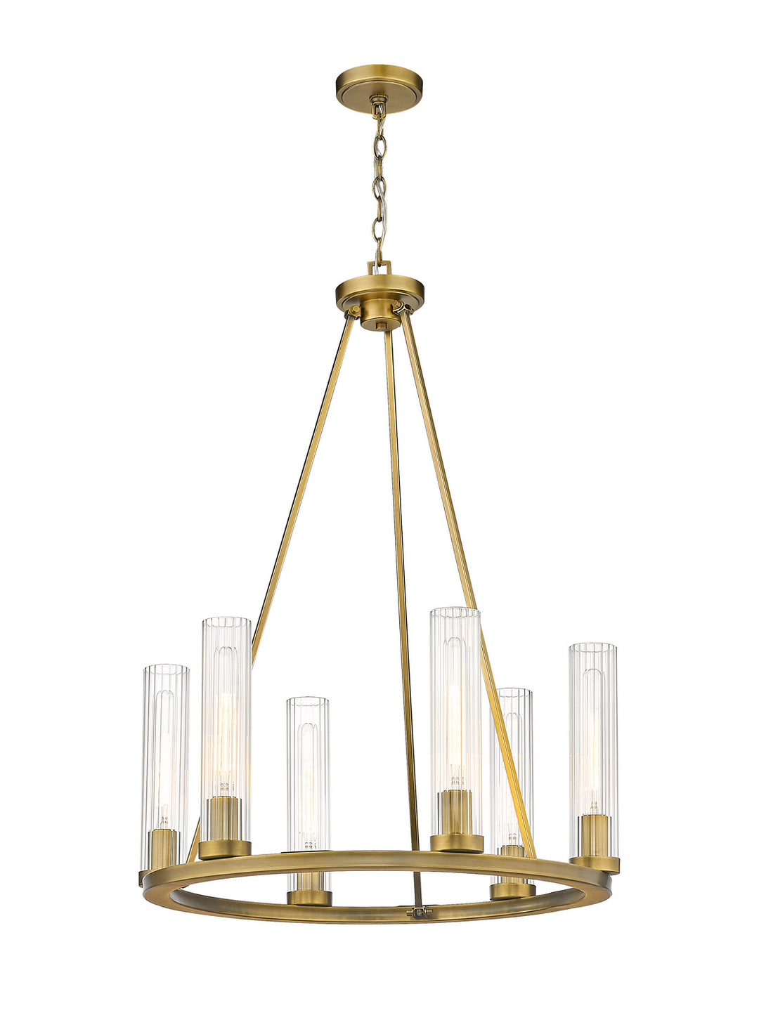 Z-Lite Canada - 3031-6RB - Six Light Chandelier - Beau - Rubbed Brass