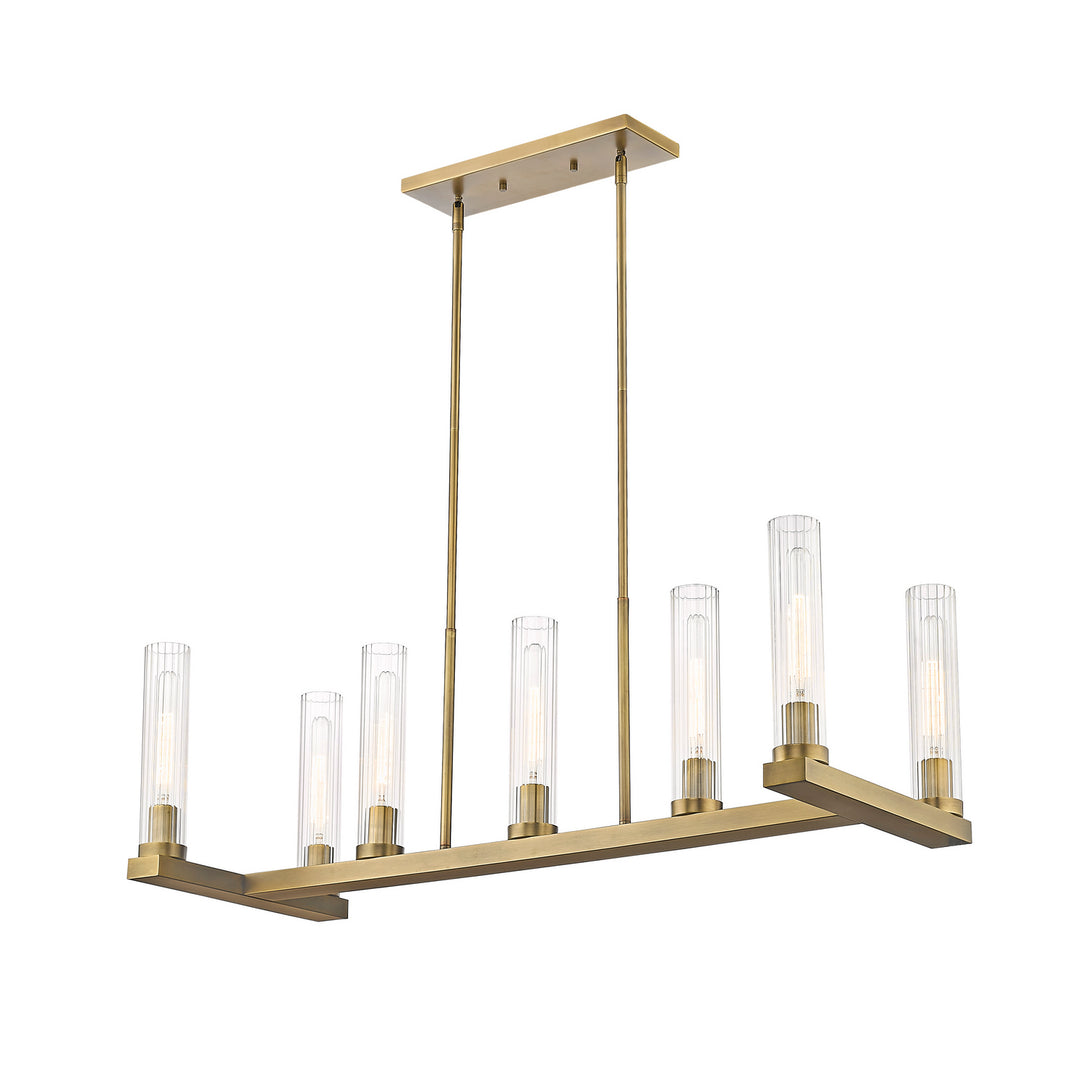 Z-Lite Canada - 3031-7L-RB - Seven Light Linear Chandelier - Beau - Rubbed Brass