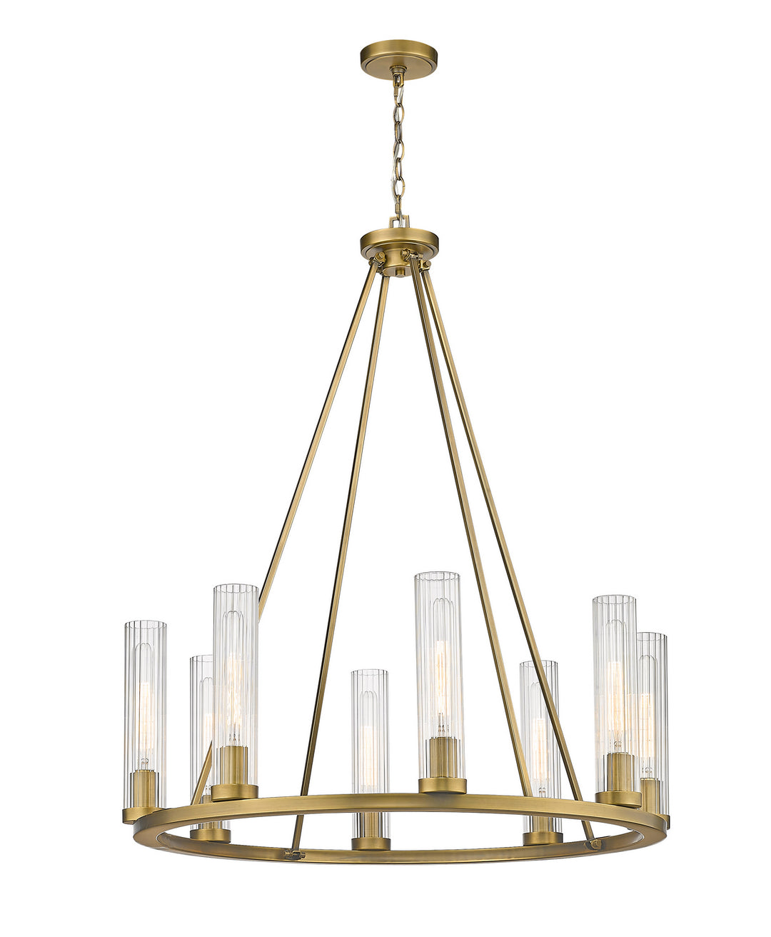Z-Lite Canada - 3031-8RB - Eight Light Chandelier - Beau - Rubbed Brass
