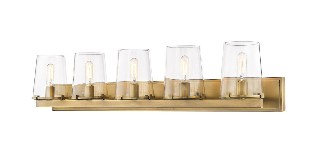 Z-Lite Canada - 3032-5V-RB - Five Light Vanity - Callista - Rubbed Brass