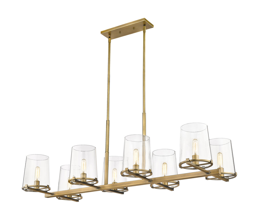 Z-Lite Canada - 3032-8L-RB - Eight Light Linear Chandelier - Callista - Rubbed Brass