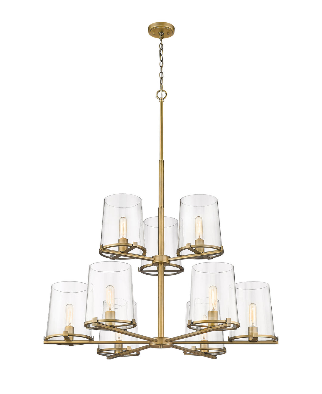Z-Lite Canada - 3032-9RB - Nine Light Chandelier - Callista - Rubbed Brass