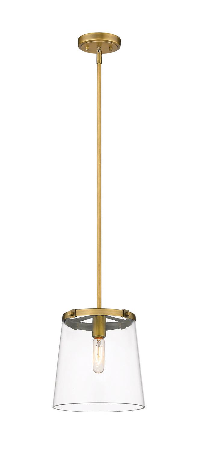 Callista One Light Pendant in Rubbed Brass - available from The Lighting Shoppe, trusted by Canadian homeowners