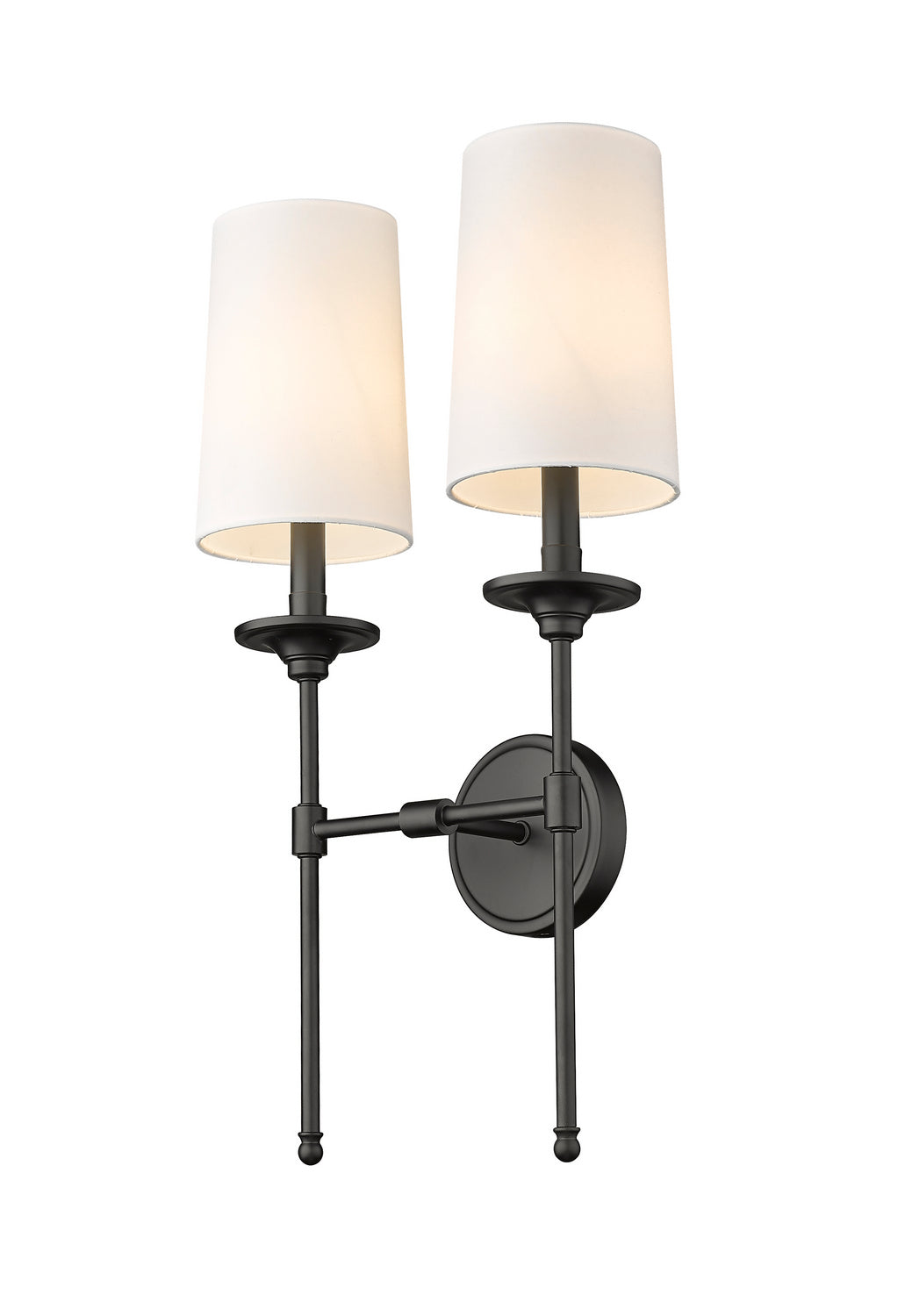 Z-Lite Canada - 3033-2S-MB - Two Light Wall Sconce - Emily - Matte Black