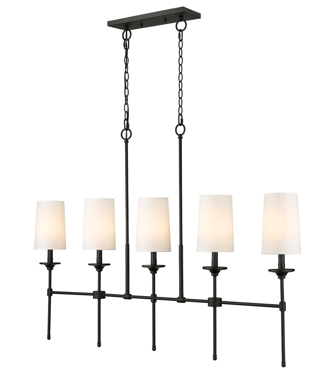 Z-Lite Canada - 3033-5L-MB - Five Light Linear Chandelier - Emily - Matte Black