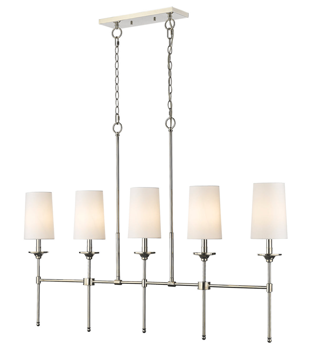 Z-Lite Canada - 3033-5L-PN - Five Light Linear Chandelier - Emily - Polished Nickel