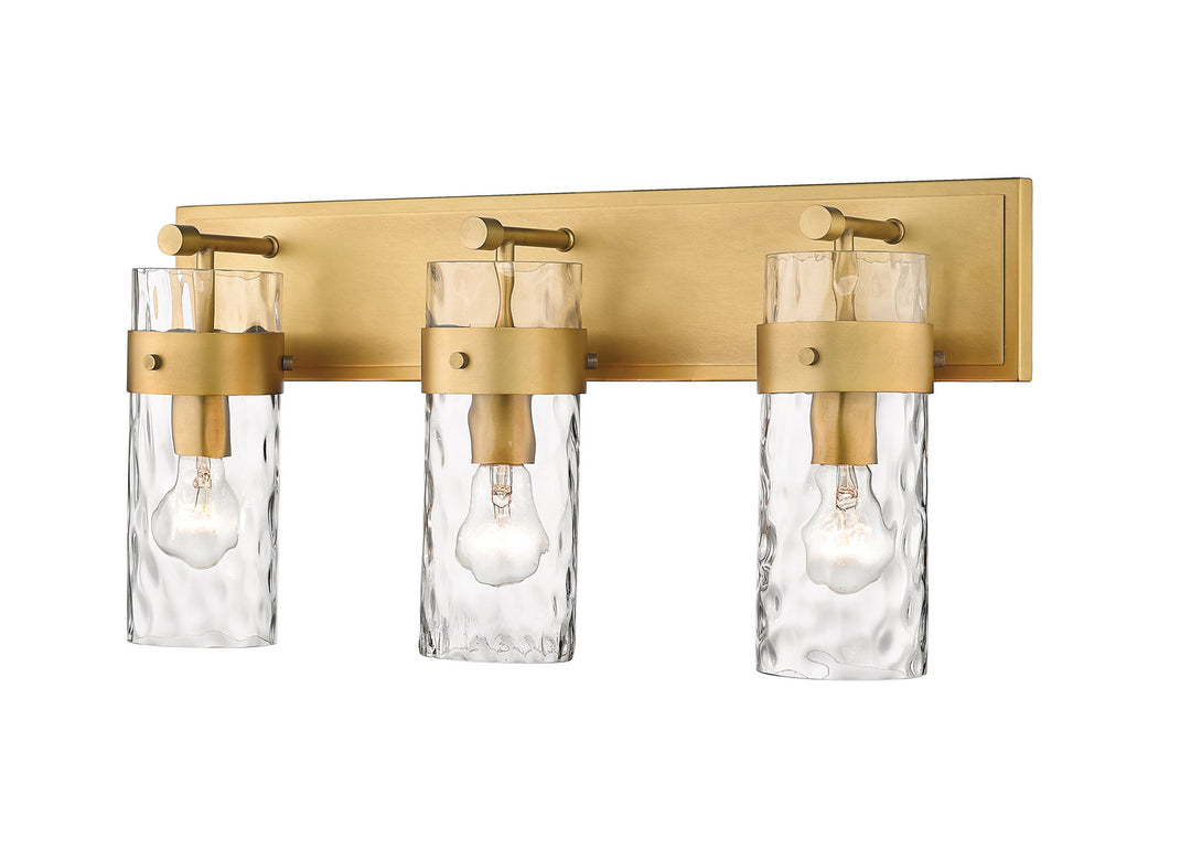 Z-Lite Canada - 3035-3V-RB - Three Light Vanity - Fontaine - Rubbed Brass