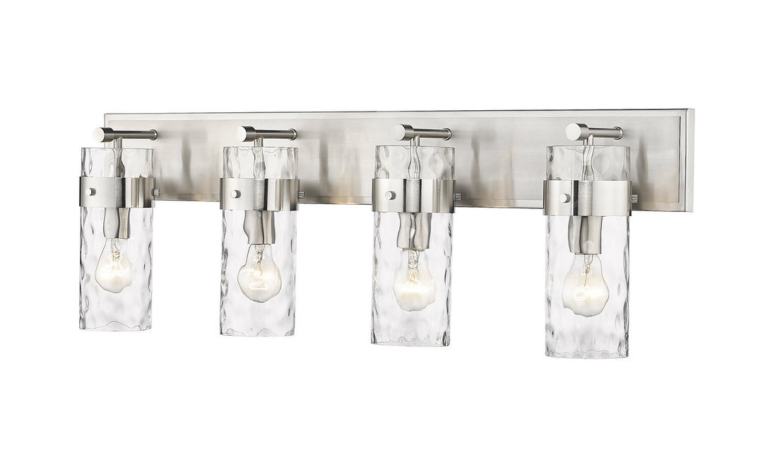 Fontaine Four Light Vanity in Brushed Nickel - available from The Lighting Shoppe, trusted by Canadian homeowners