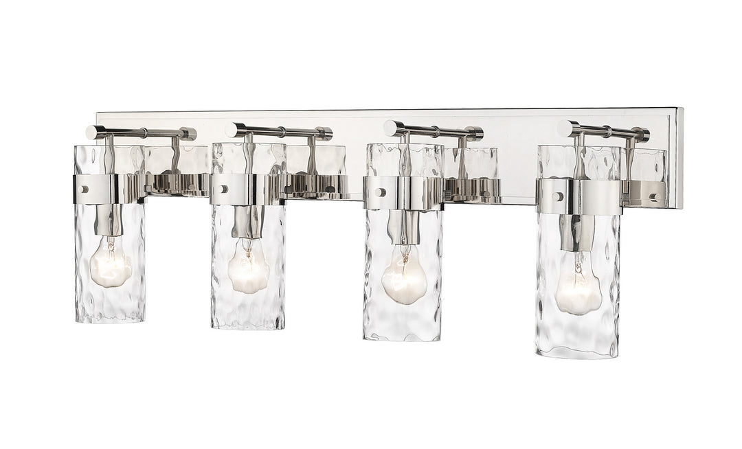 Fontaine Four Light Vanity in Polished Nickel - available from The Lighting Shoppe, trusted by Canadian homeowners