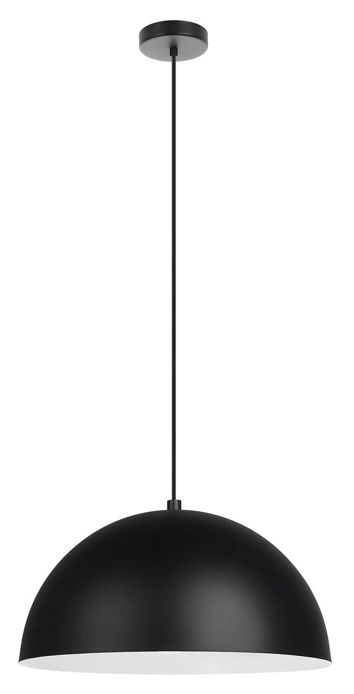 Eglo Canada - 205292A - One Light Pendant - Rafaelino - Structured Black, Matte White