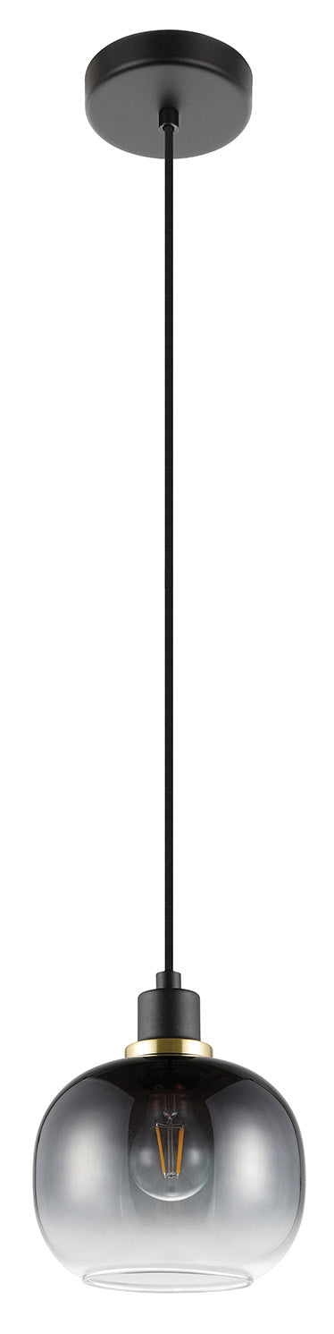 Eglo Canada - 99616A - One Light Mini Pendant - Oilella - Structured Black